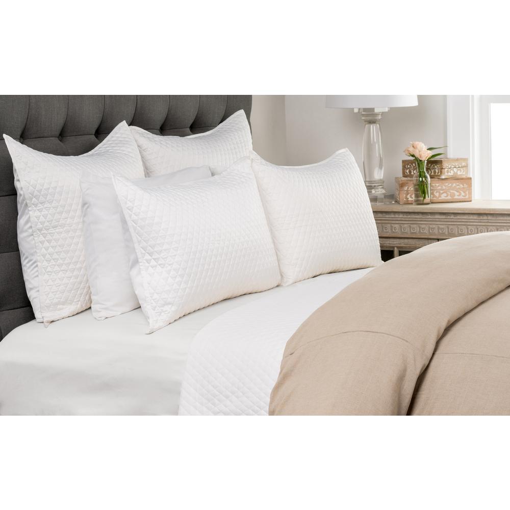 Diamond White Poly Satin Queen Quilt V011548 The Home Depot Diamond White Poly Satin Queen Quilt