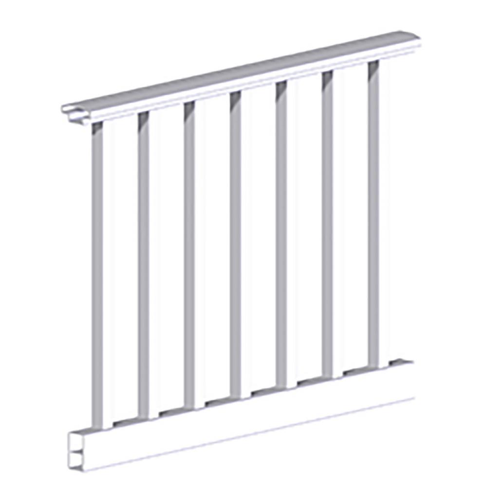RDI Original Rail 6 ft. x 36 in. White Vinyl Square Baluster HLevel
