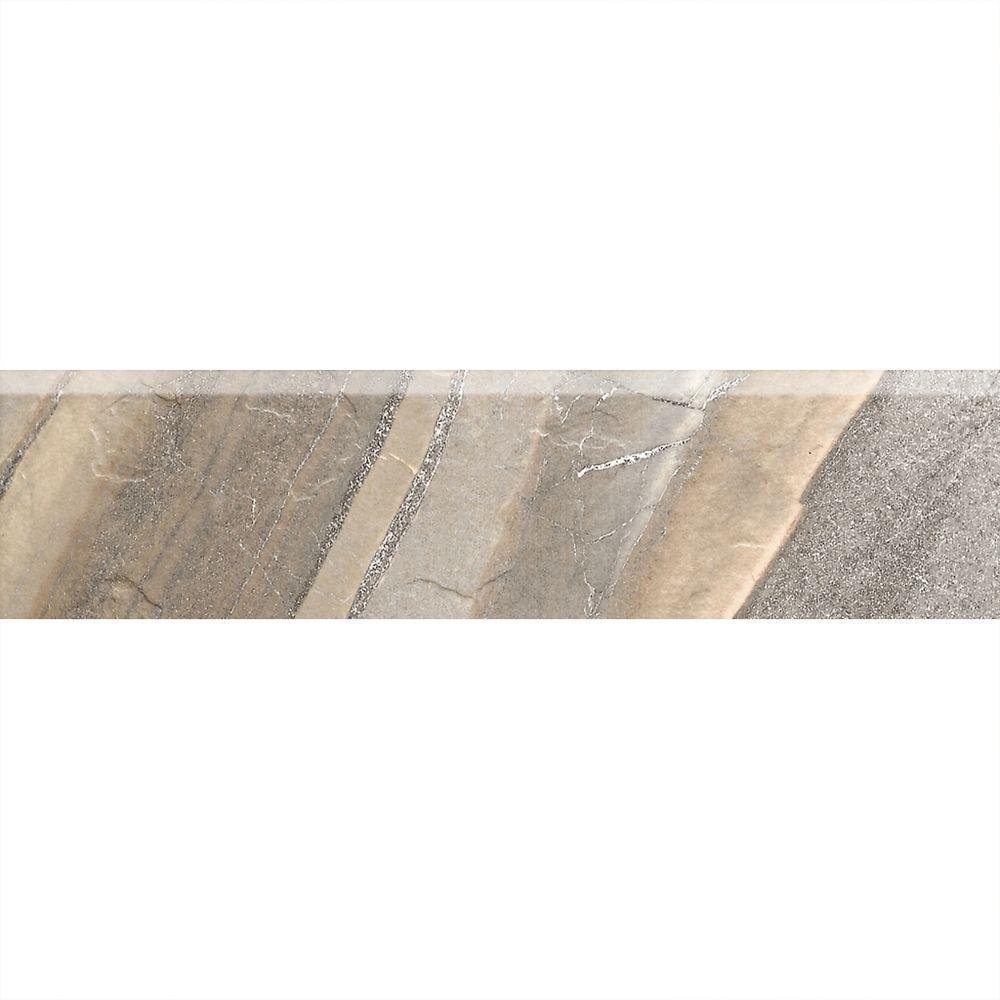 Daltile Ayers Rock Rustic Remnant 3 in. x 13 in. Glazed Porcelain Bullnose Floor and Wall Tile