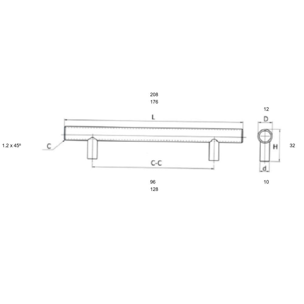 Design House Truss 5 1 16 In Stainless Steel Cabinet Hardware Center To Center Pull 205641 The Home Depot