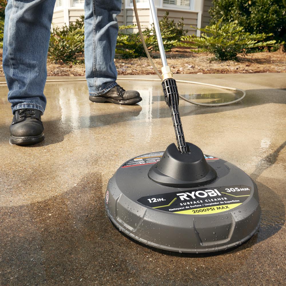 Ryobi 12 In 2000 Psi 1 4 Gpm Quick Connect Surface Cleaner For