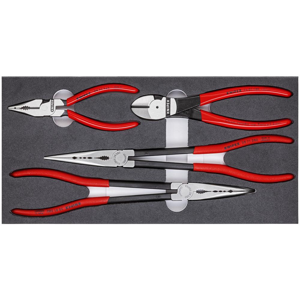 KNIPEX Automotive Pliers Set with Foam Tray (4Piece)00 20 01 V16
