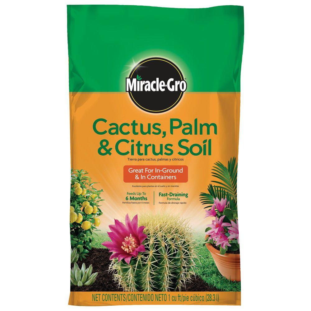Miracle Gro 1 Cu Ft Cactus Palm And Citrus Soil 71951430 The
