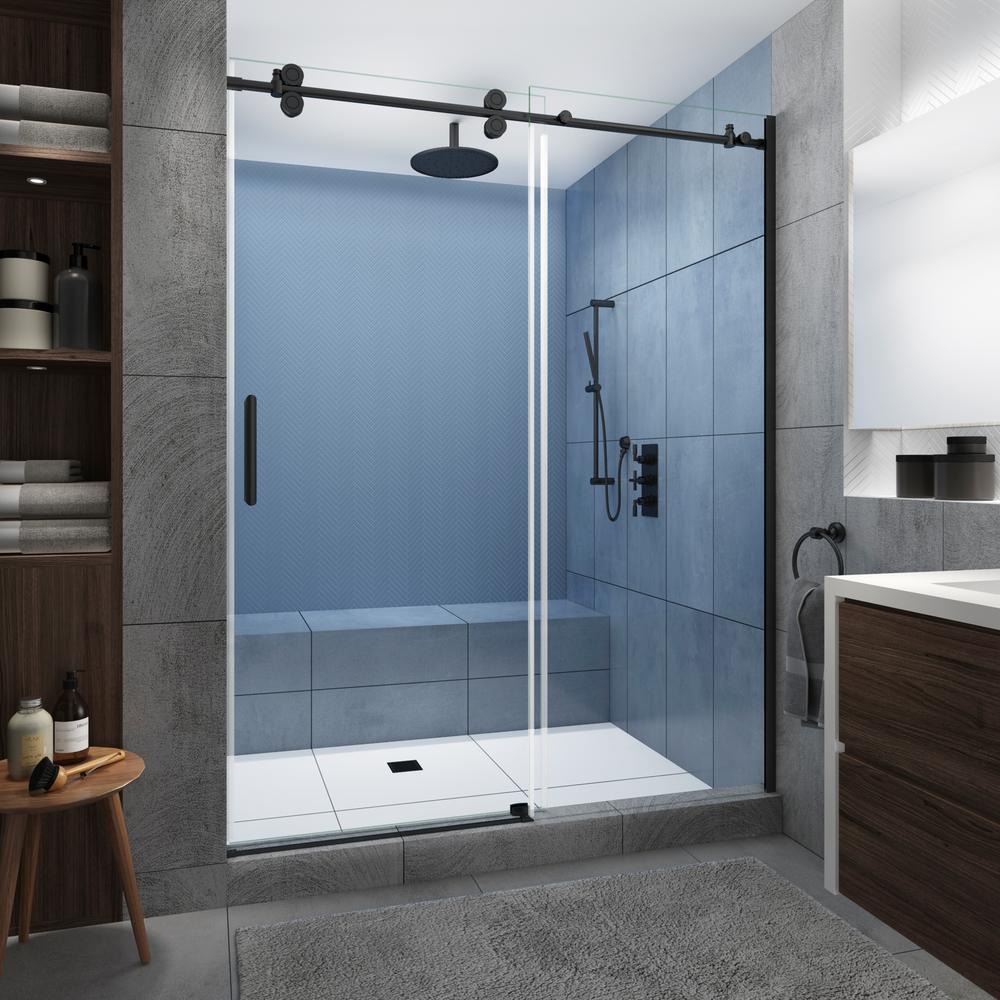 Matte Black - Shower Doors - Showers - The Home Depot