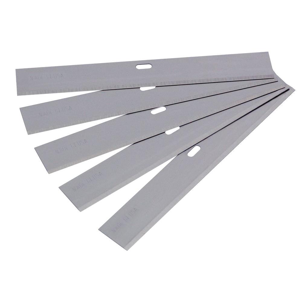 QEP 4 inch Wide Replacement Blade for Razor Scrapers and Strippers (5-Pack) by QEP