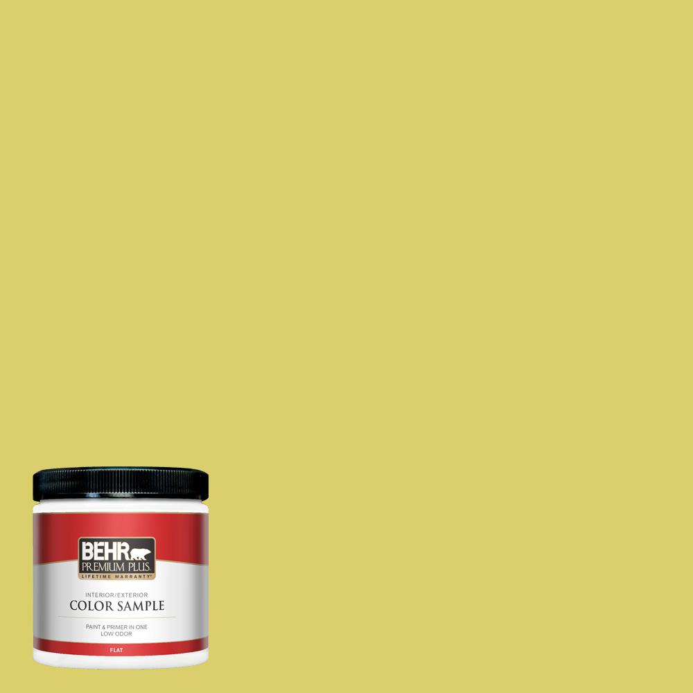 Behr Premium Plus 8 Oz P340 4 Lime Tree Flat Interior Exterior