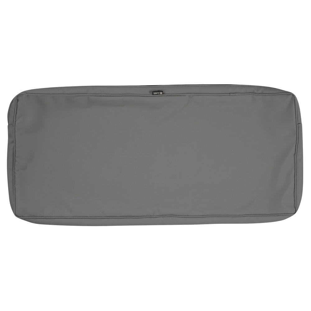 Clic Accessories Montlake Fadesafe 48 In X 18 3 Light Montlake Fadesafe 48 In X 18 3 Light Charcoal Outdoor Bench Cushion Cover