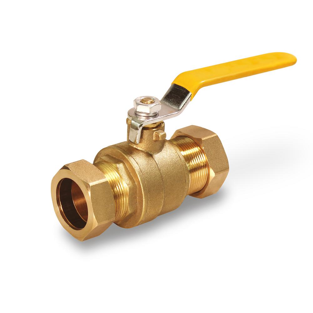 The Plumber's Choice Premium Brass Gas Ball Valve, with 3/4 in. SWT