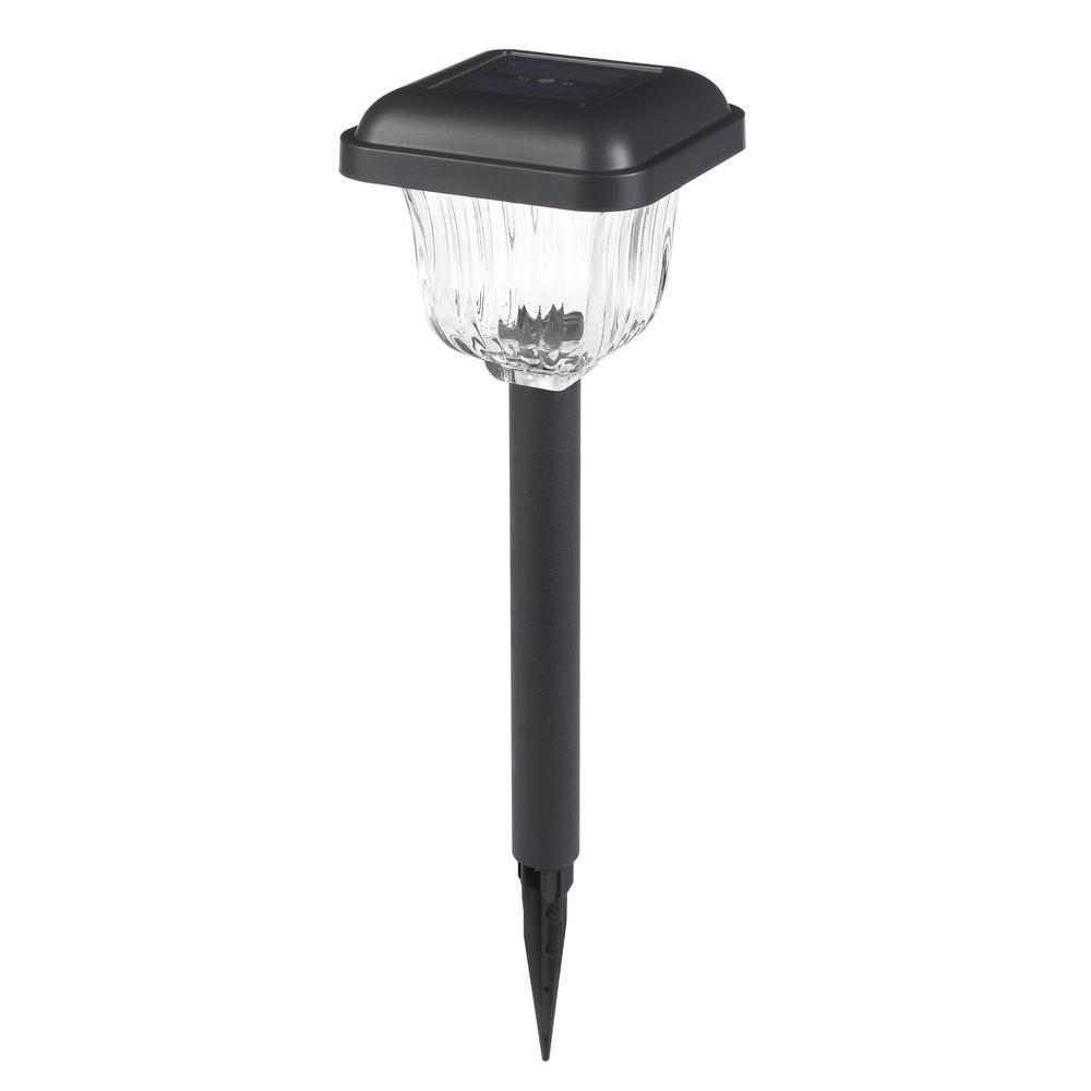 Solar Duracell Outdoor Lighting The Home Depot Solar Powered Black Outdoor Led Pathway Light 9 Pack