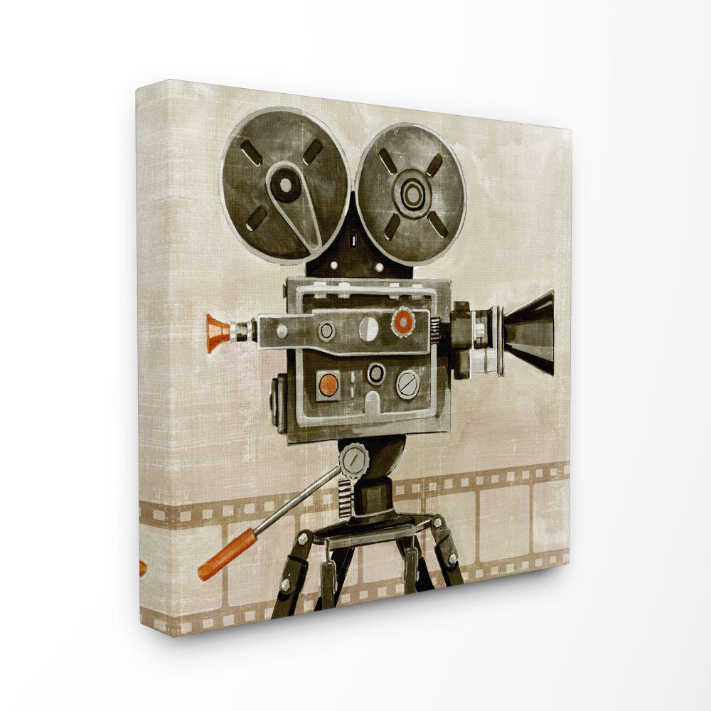 Stupell Industries 24 In X 24 In Vintage Movie Reel Modern By