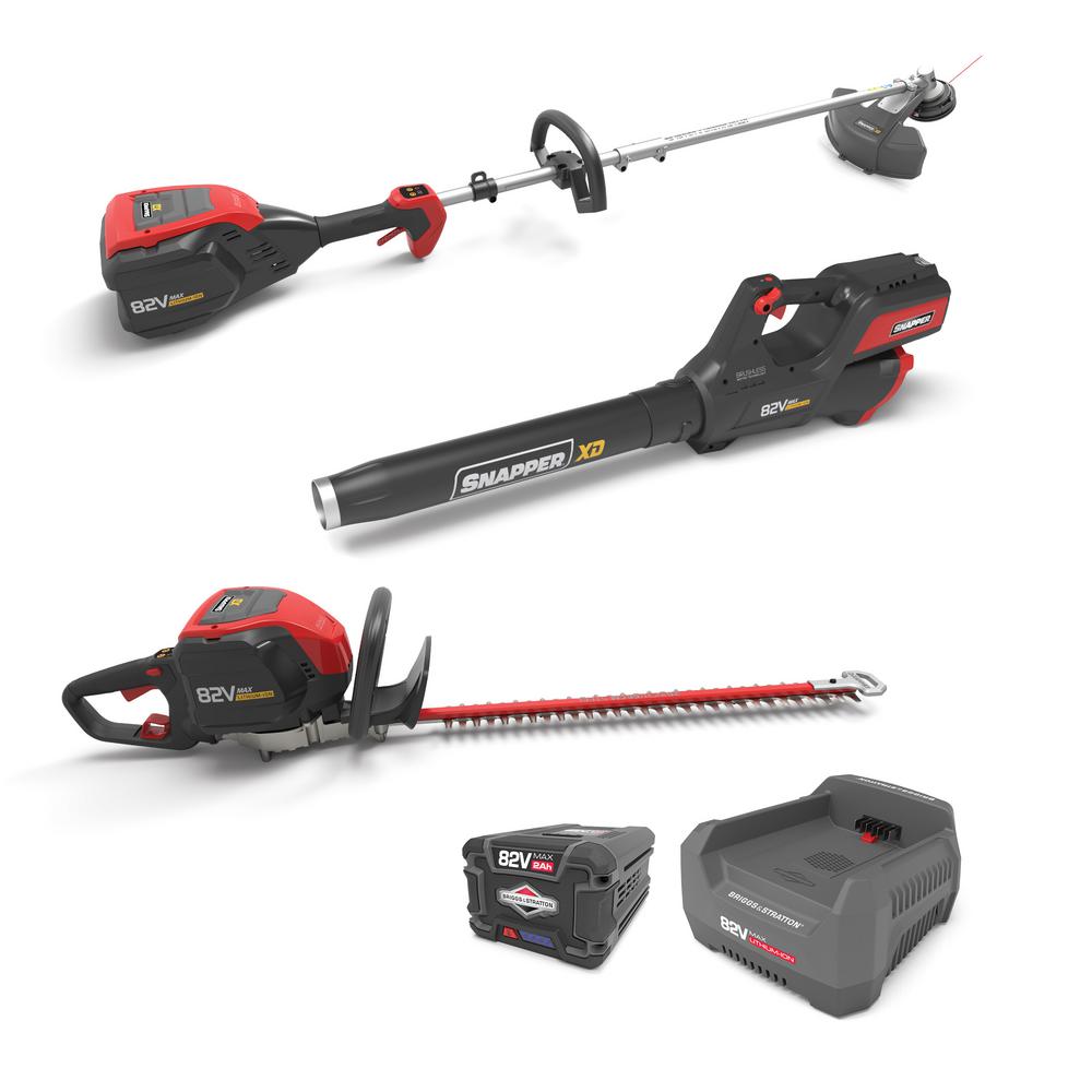 Snapper XD 82V Max lithium ion Yard Bundle includes Blower, String Trimer, Hedge... by Snapper