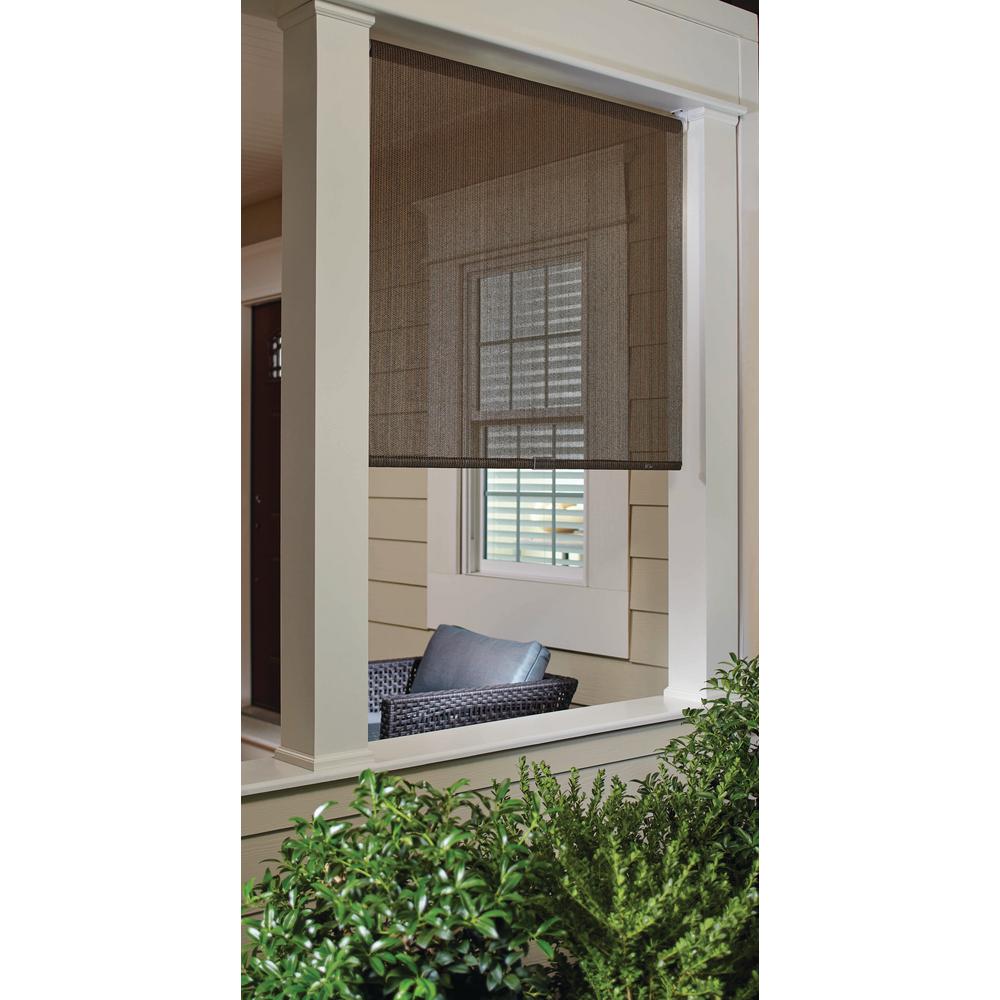 Coolaroo The Home Depot Cordless Push Up Hdpe Exterior Roller Shade 30x72 30 In W X 72