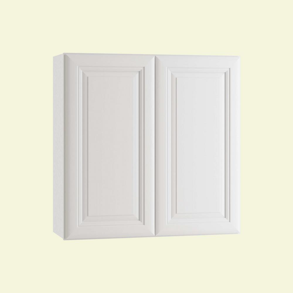 Home Decorators Collection Newport Assembled 33 X 30 X 12 In Plywood Shaker Wall Kitchen Cabinet Soft Close In Painted Pacific White W3330 Npw The Home Depot