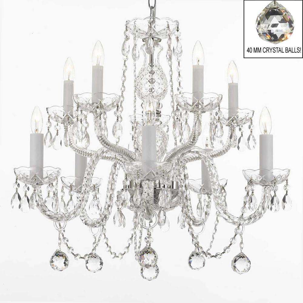 10 Light Empress Crystal Chandelier With Faceted T40 10 Light Empress Crystal Chandelier With Faceted