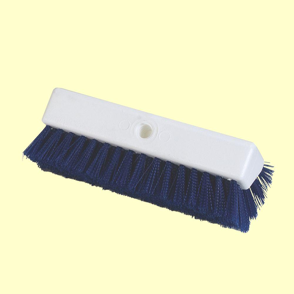 Carlisle Hi-Lo 10 inch Blue Polypropylene Scrub Brush (Case of 12) by Carlisle