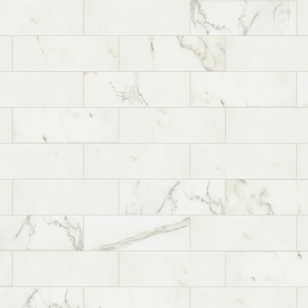 Developed By Nature Calacatta 4 In X 12 Glazed Ceramic Wall Tile 10 64 Sq Ft Case Developed By Nature Calacatta 4 In X 12 Glazed Ceramic Wall Tile 10 64 Sq Ft Case