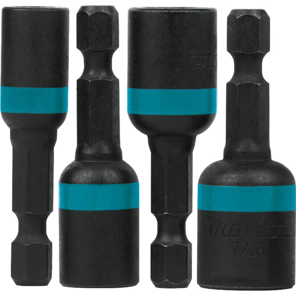Makita ImpactX 1-3/4 in. Modified S2 Steel Magnetic Nut Driver Set (4-Piece)