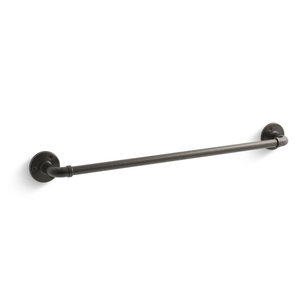 KOHLER Devonshire 18 in. Towel Bar in Oil-Rubbed Bronze-K-R10550 ...