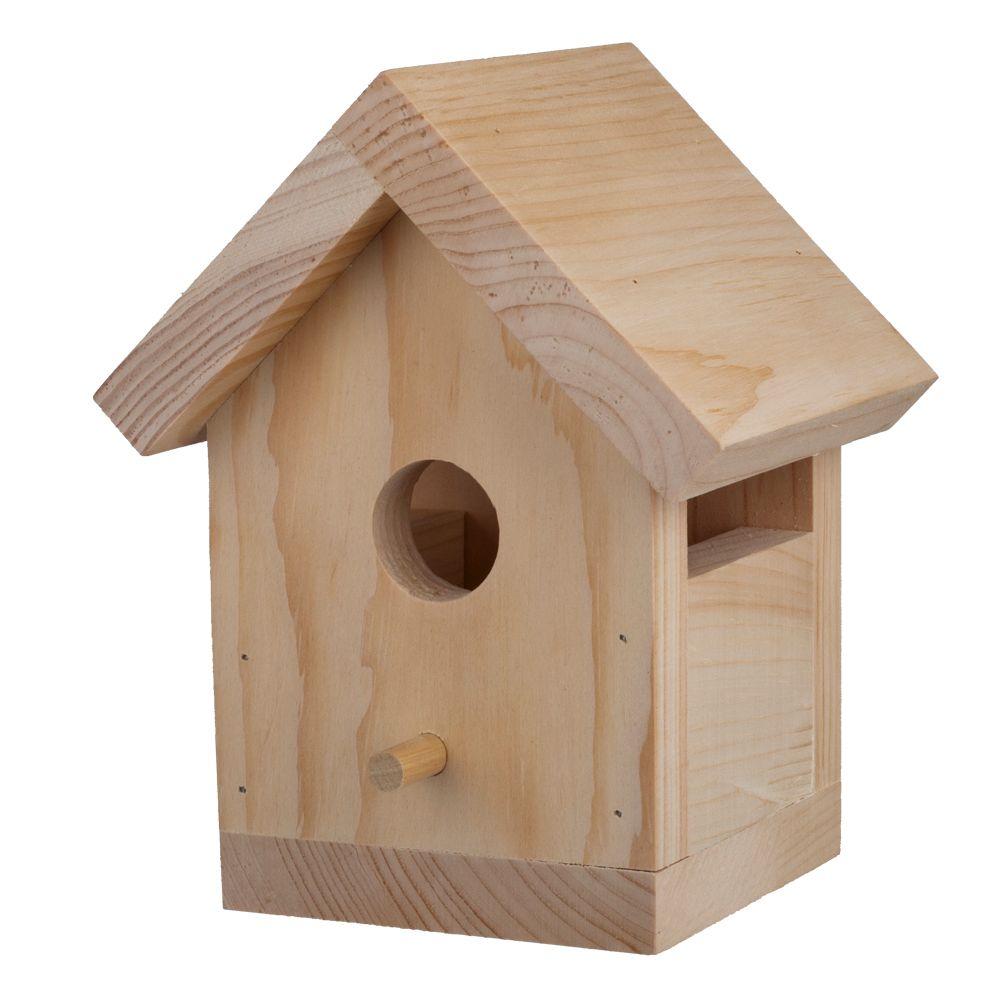 Houseworks Bird House Wood Kit 94503 The Home Depot