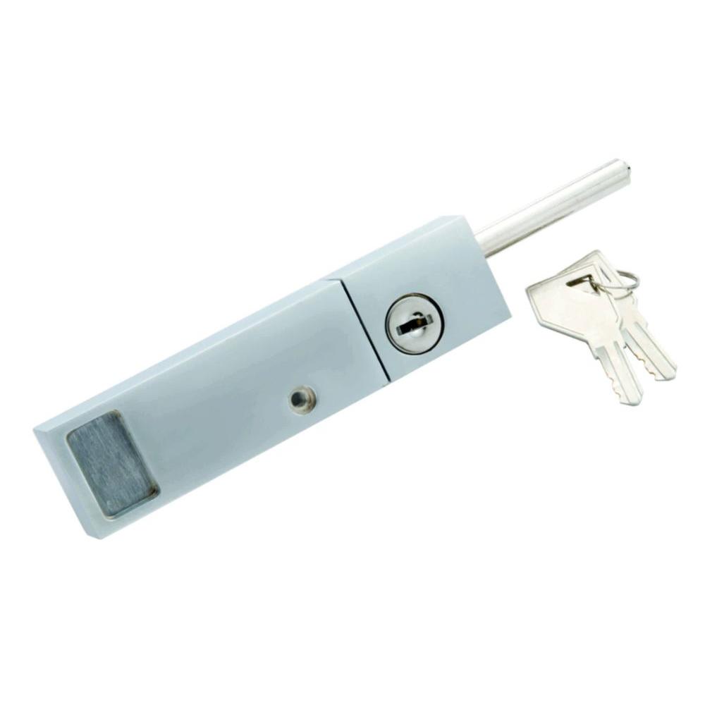 First Watch Security Chrome Keyed Alike Patio Door Lock With Rotating Bolt