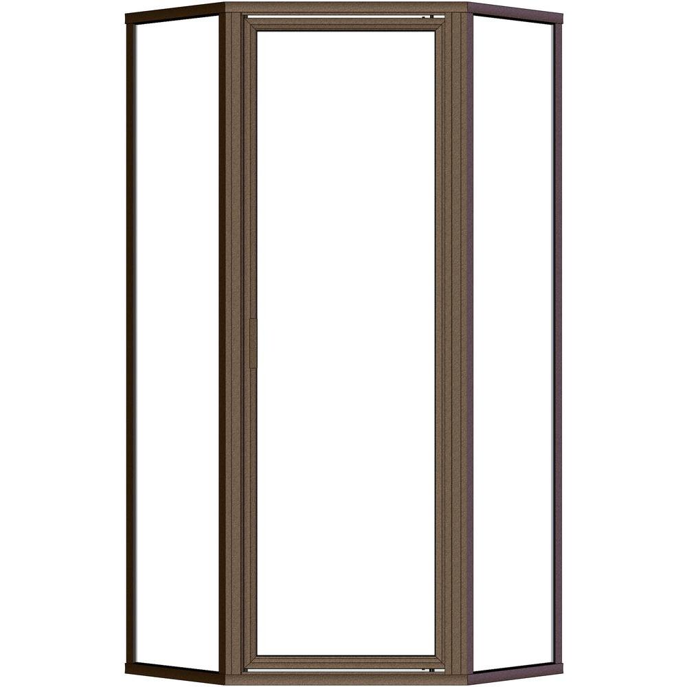 Basco Deluxe 271/2 in. x 675/8 in. Framed NeoAngle Shower Door in