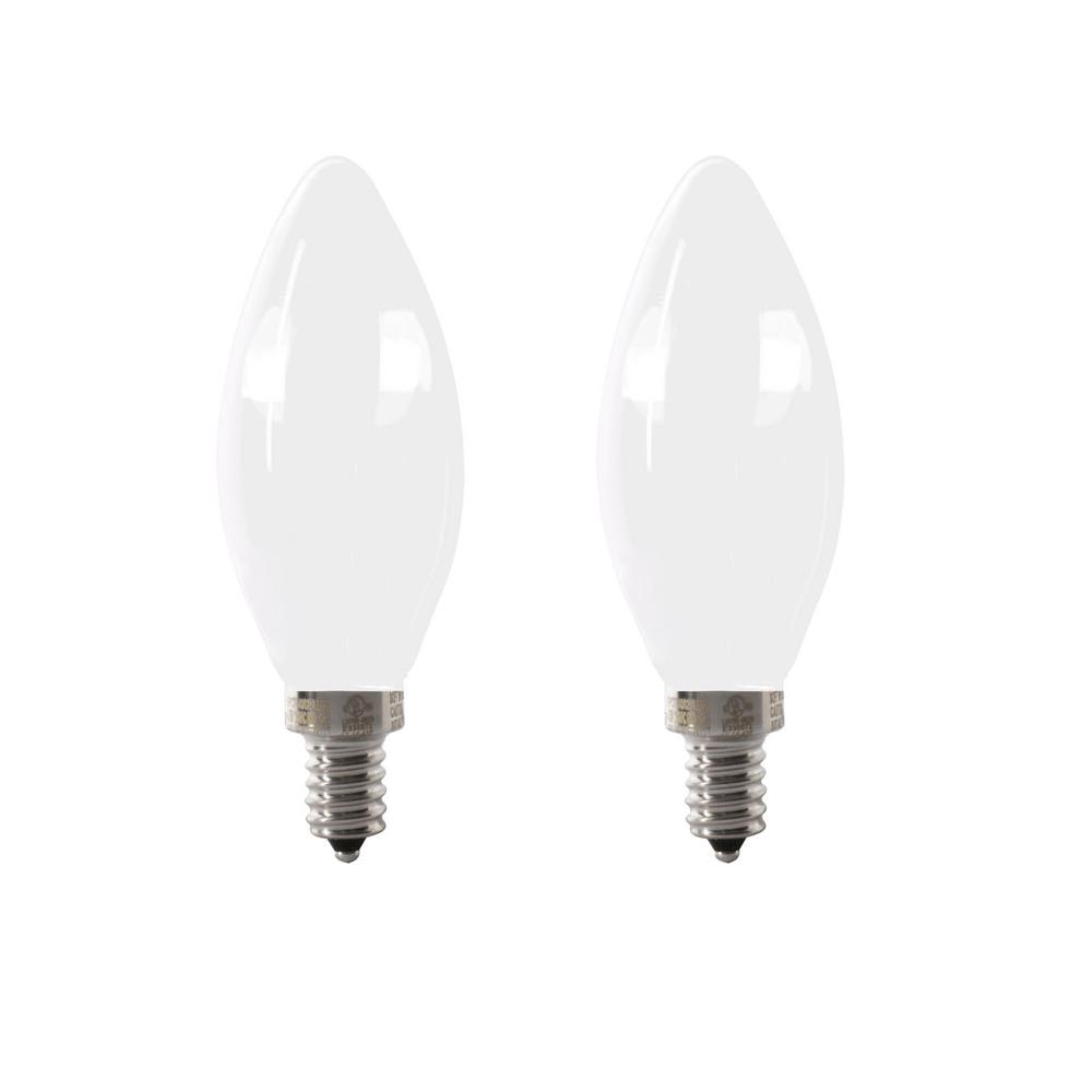 Feit Electric 40 Watt Equivalent B10 Candelabra Dimmable Filament Feit Electric 40 Watt Equivalent B10