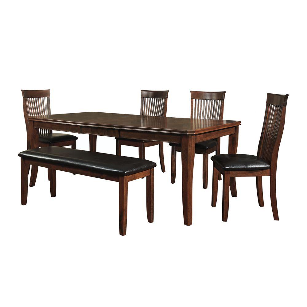 HomeSullivan Hillside 6Piece Weathered Chestnut Dining Set40247778