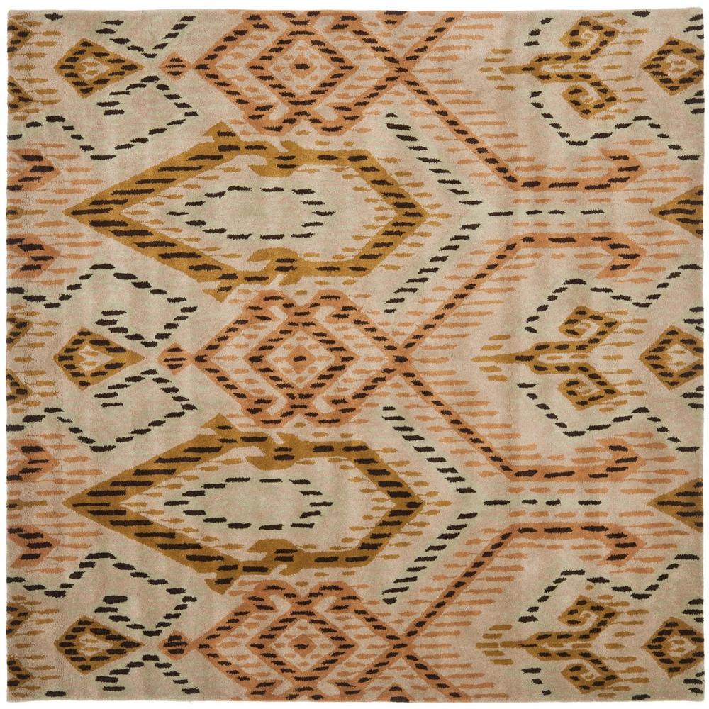 Safavieh Wyndham Brown Ivory 7 Ft X Square Area Rug Wyd373a Safavieh Wyndham Brown Ivory 7 Ft X Square Area Rug