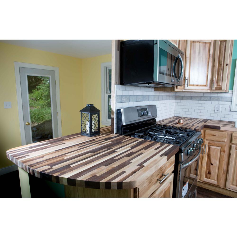 6 Ft L X 3 Ft D X 1 5 In T Island Butcher Block Countertop In