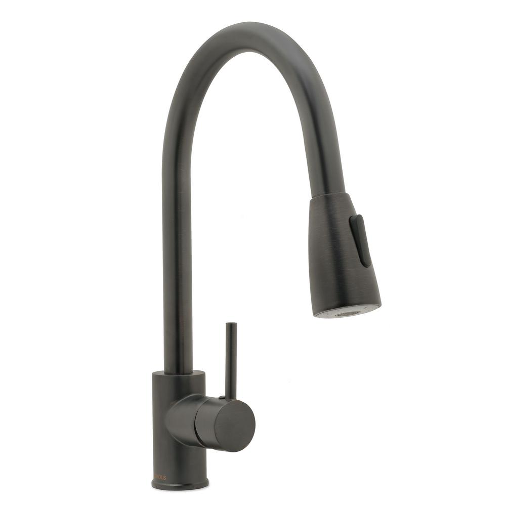 Pfister Deming Single-Handle Pull-Down Sprayer Kitchen Faucet in Spot