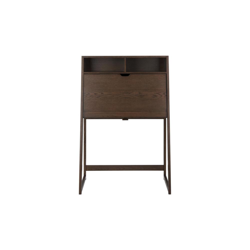 Home Decorators Collection Atticus Smoke Brown Wood Secretary Desk