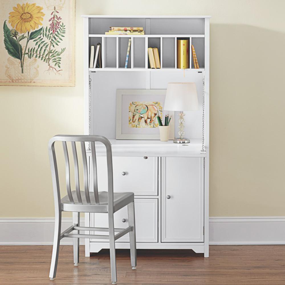 Home Decorators Collection 32 In White Rectangular 2 Drawer