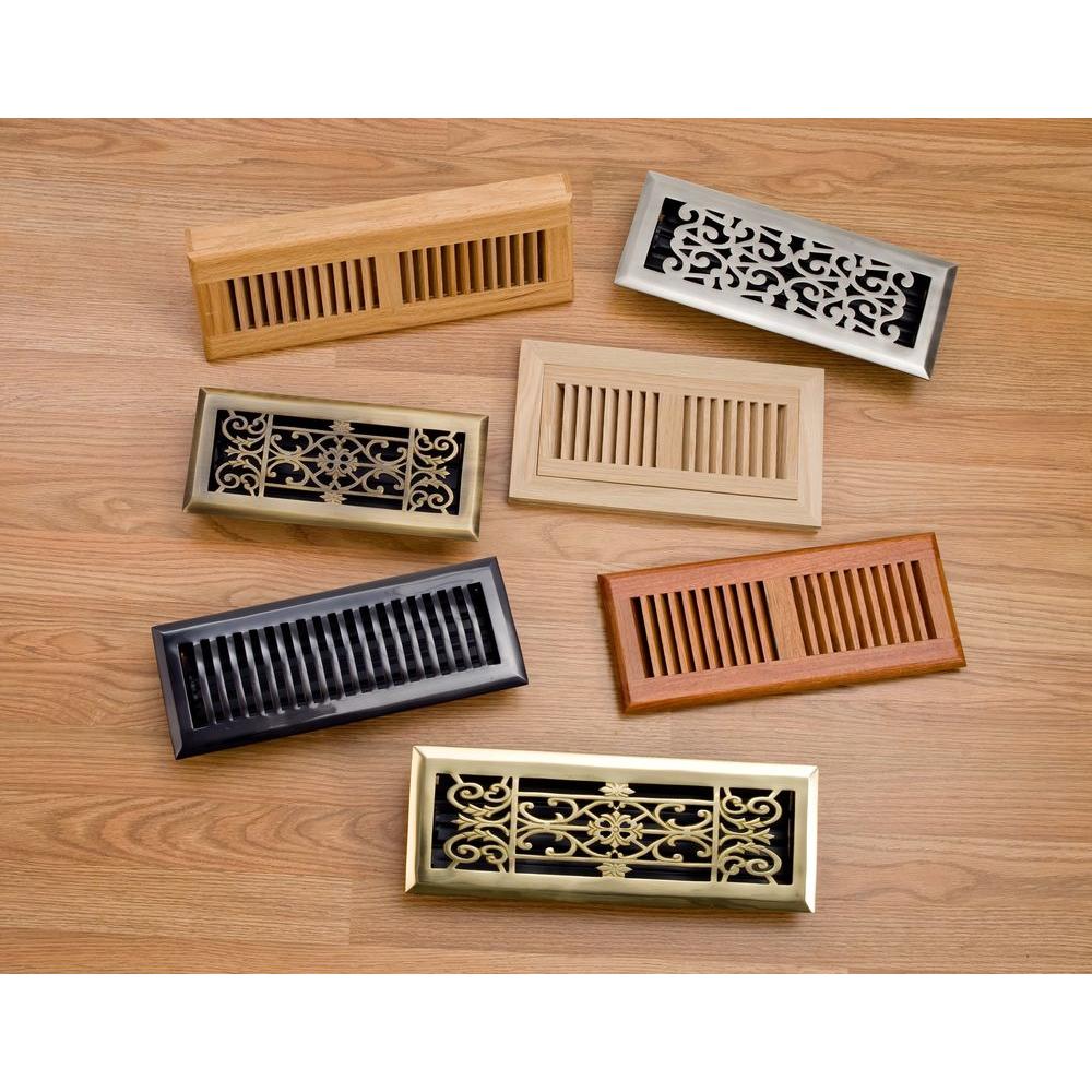 Zoroufy 2 25 In X 12 In Decorative Floor Register Polished