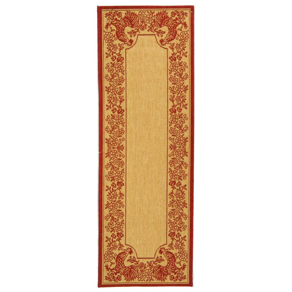 red outdoor runner rug