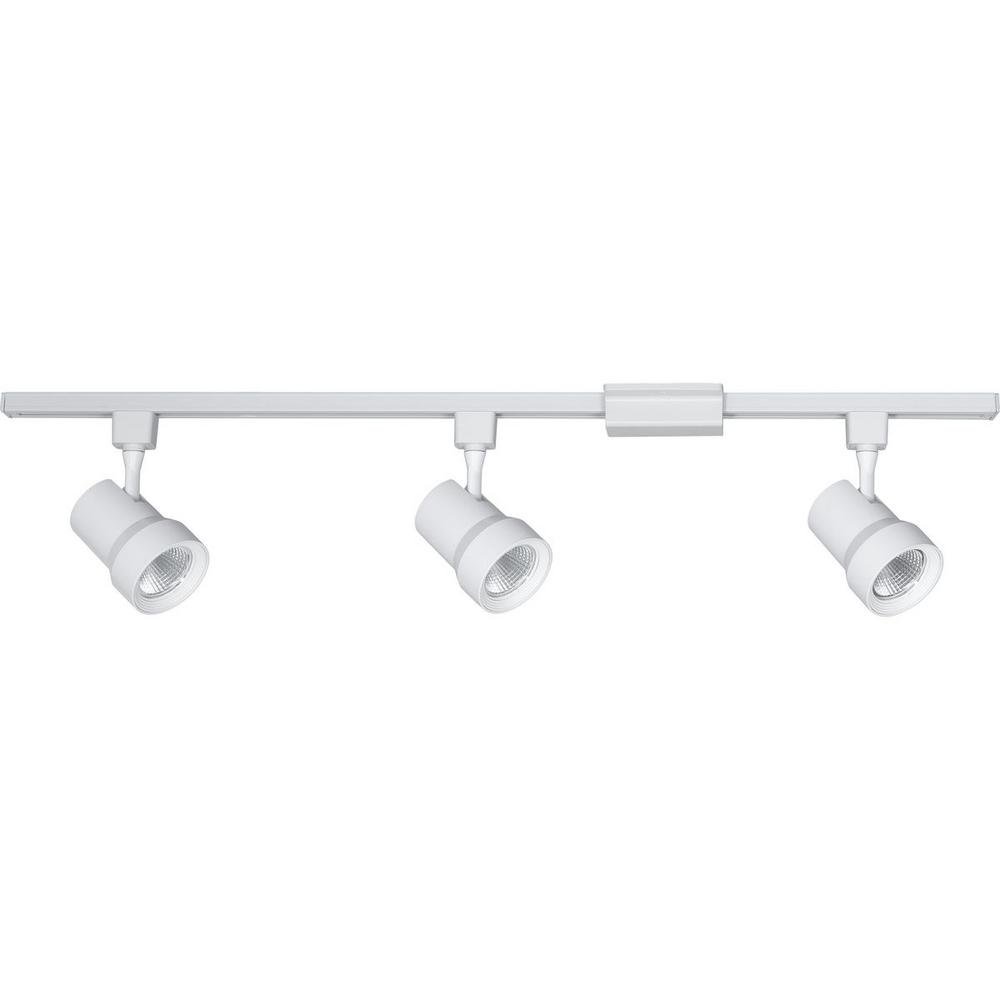 Progress Lighting 4 Ft 3 Light White Integrated Led Track Kit Progress Lighting 4 Ft 3 Light White Integrated Led Track Kit