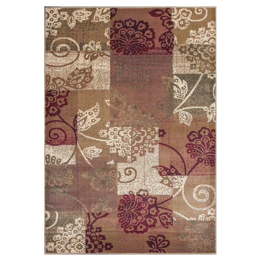 Kas Rugs Clic Medallion Black Beige 9 Ft 10 In X 13 2 Patchwork Fame Beige Brown 9 Ft 10 In X 13 2