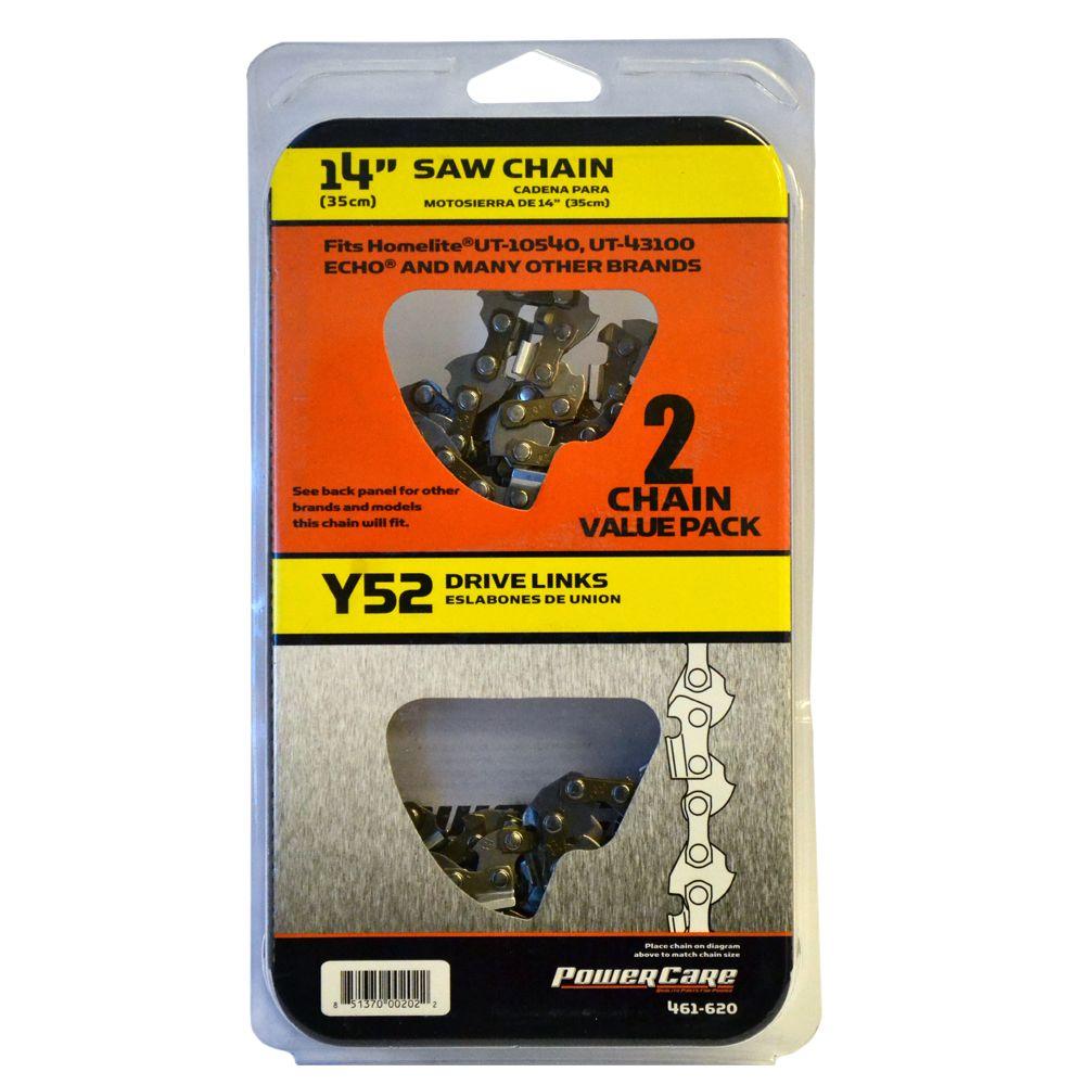 Chainsaw Chains Parts Accessories The Home Depot Y52 14 In Chainsaw Chain