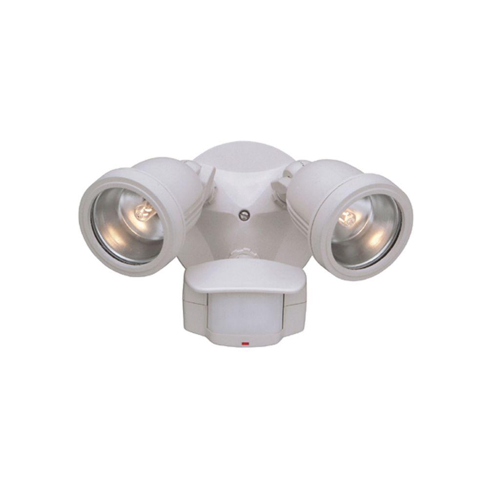 Designers Fountain Area And Security 2 Light White Outdoor Halogen With Motion Detectors Designers Fountain Area And Security 2 Light White Outdoor Halogen With Motion Detectors