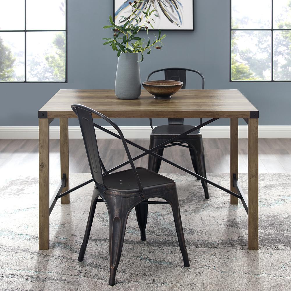 Composite Kitchen Dining Tables Room Rustic Oak Farmhouse Dining Table