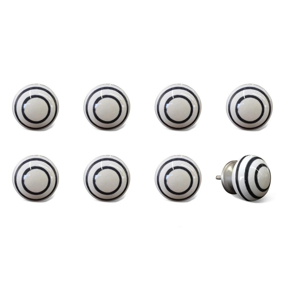 Knob It Ceramic Hand Painted Dummy Door Knob 8 Pack 676685031822