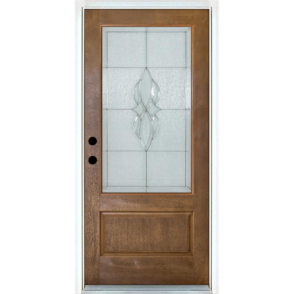 decorative glass front entry doors