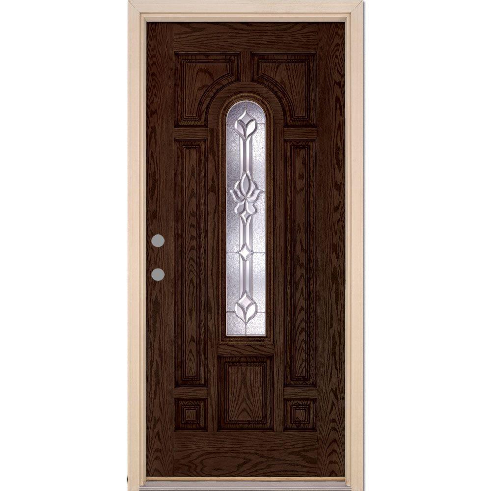 Feather River Doors 37 5 In X 81 625 In Medina Zinc Center Arch