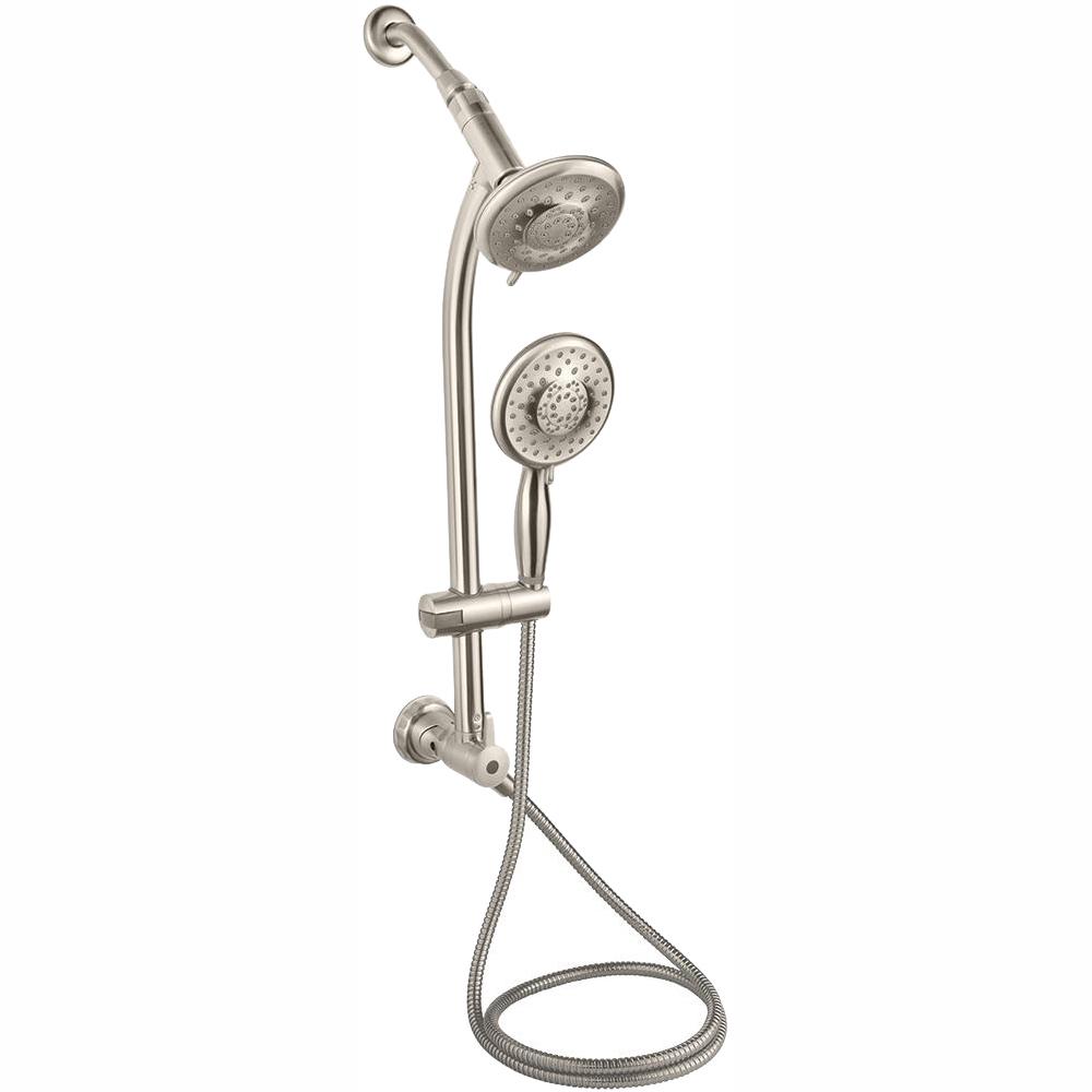 Glacier Bay 6spray 5.5 in. Dual Shower Head and Handheld Shower Head