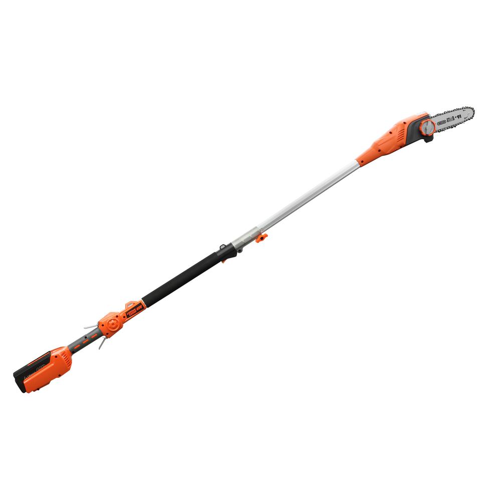 Redback 8 in. 40Volt Cordless Pole Chainsaw106070 The Home Depot