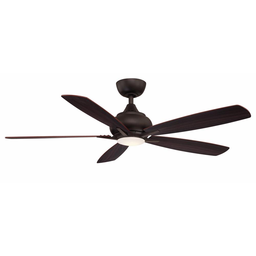 Fanimation Doren 52 In Integrated Led Dark Bronze Ceiling Fan Integrated Led Dark Bronze Ceiling Fan