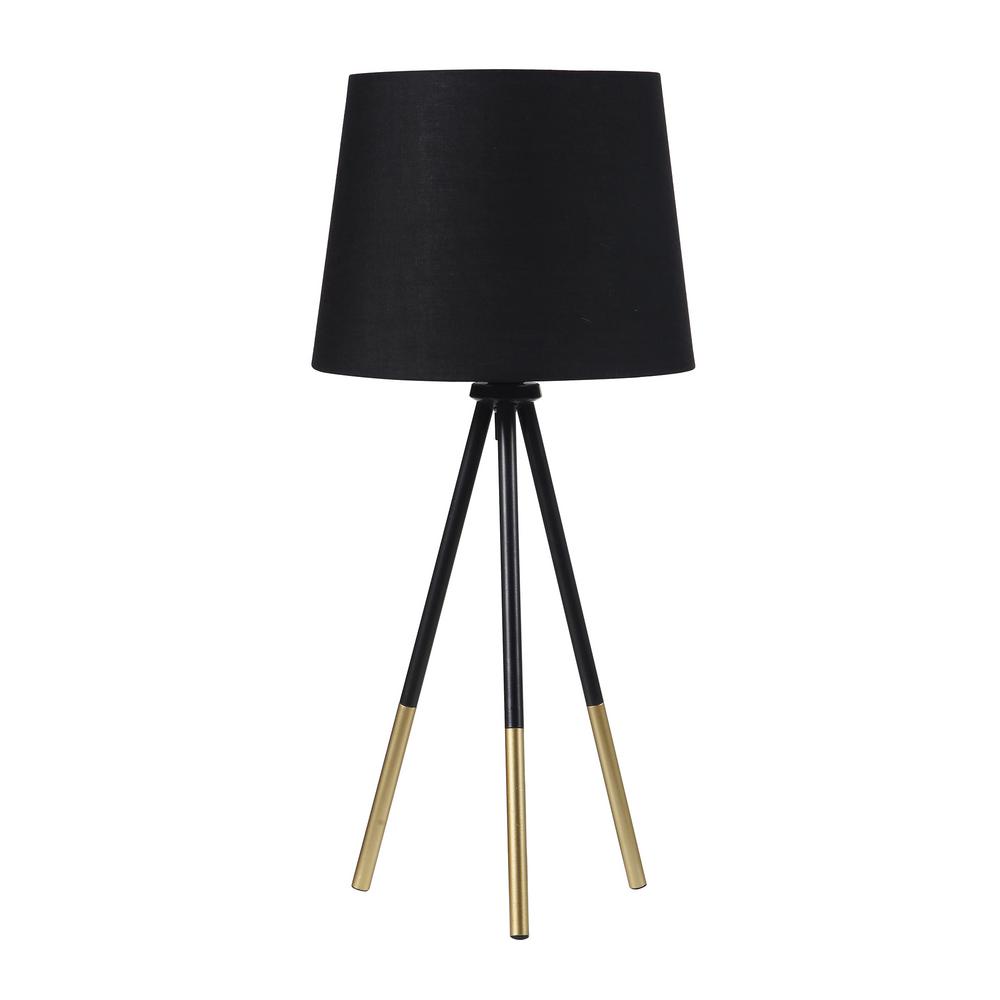 dark wood tripod table lamp