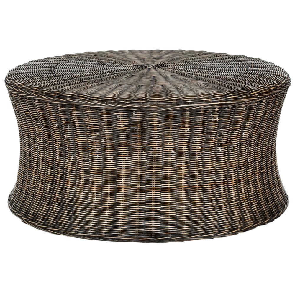 Safavieh Ruxton Dark Brown Tail Ottoman Fox6530d The Home Depot Safavieh Ruxton Dark Brown Tail Ottoman