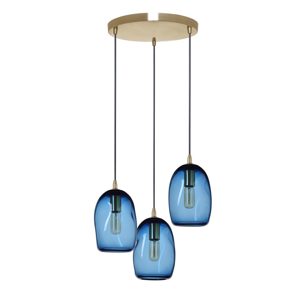 Casamotion 6 In W X 9 In H 3 Light Brass Organic Contemporary