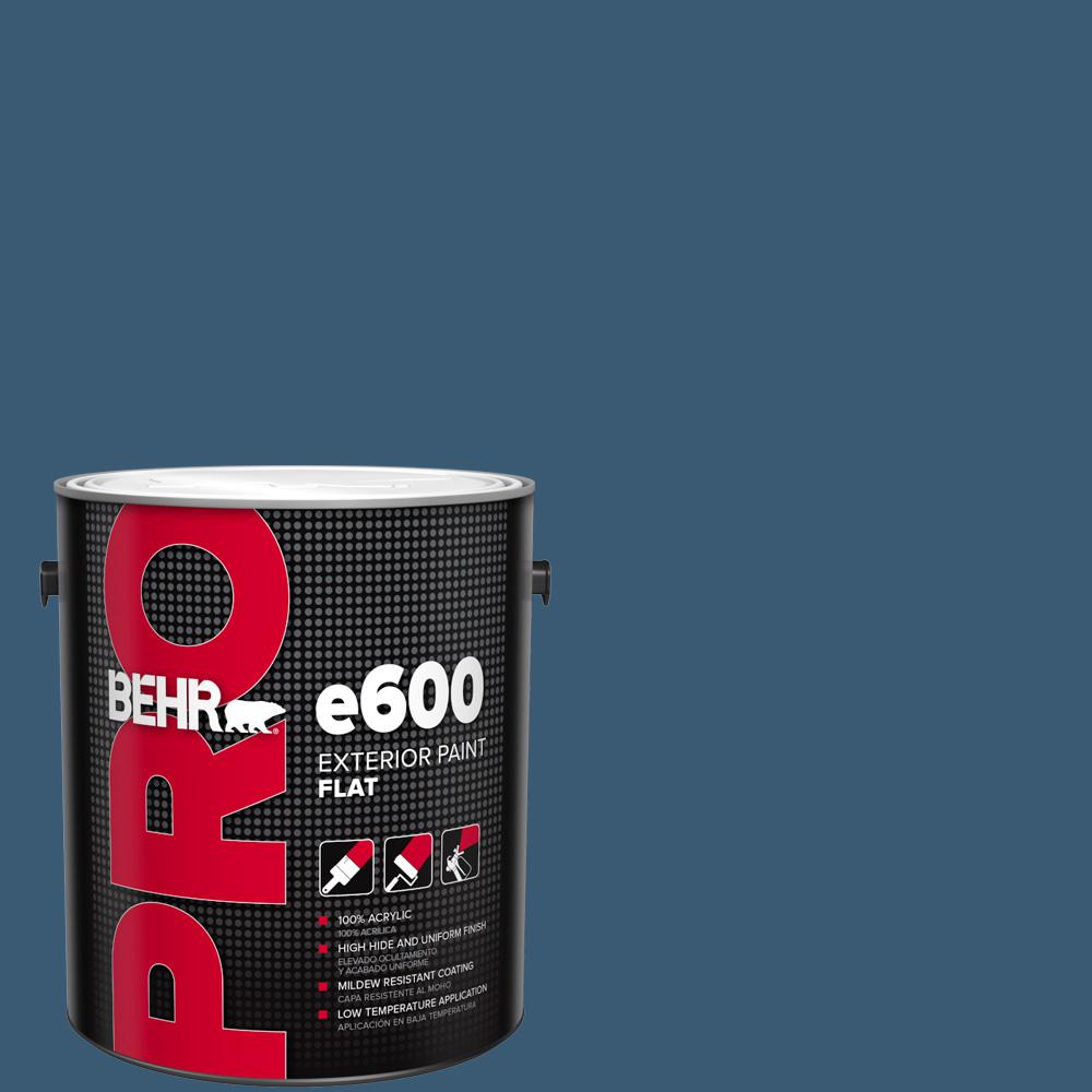 BEHR PRO 1 gal. M5006 Express Blue Flat Exterior Paint BEHR PRO 1 gal. M5006 Express Blue Flat Exterior Paint