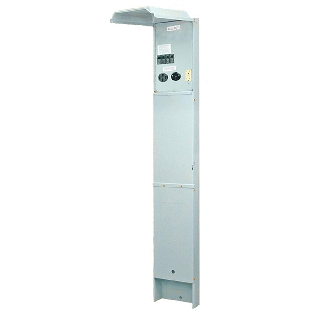 GE RV Earth Buried Pedestal 100 Amp 120/240-Volt Unmetered ...